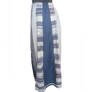 Vintage Carefree Fashions Patchwork Maxi Skirt